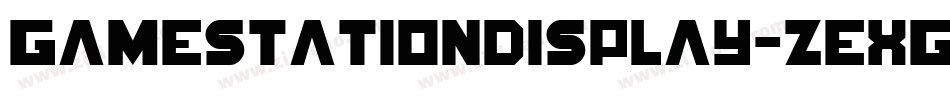 GamestationDisplay-zexG字体转换