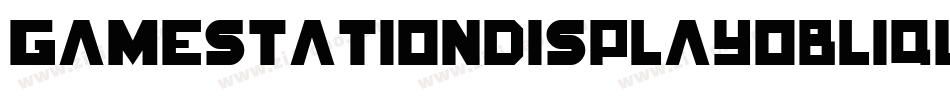 GamestationDisplayoblique-5zrx字体转换