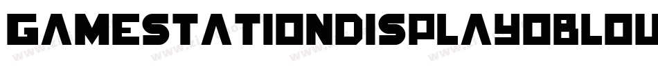 GamestationDisplayobloutline-6GMM字体转换