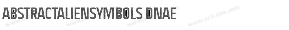 AbstractAlienSymbols-DnAE字体转换