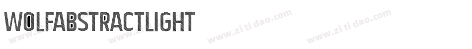 WolfAbstractLight字体转换