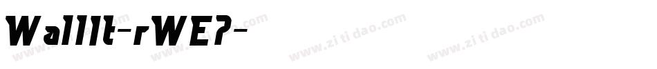 WallIt-rWE7字体转换