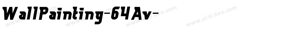 WallPainting-64Av字体转换