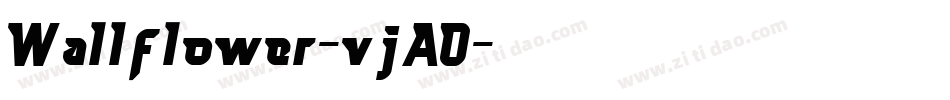 Wallflower-vjAO字体转换