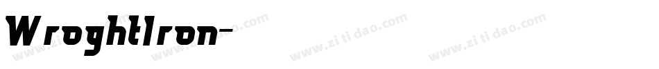 WroghtIron字体转换