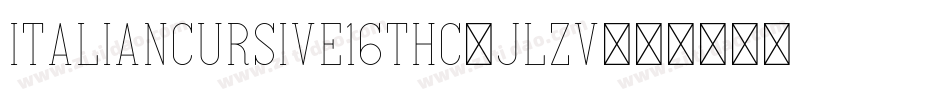 ItalianCursive16ThC-jLzv字体转换