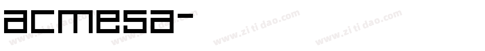 acmesa字体转换