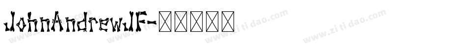 JohnAndrewJF字体转换