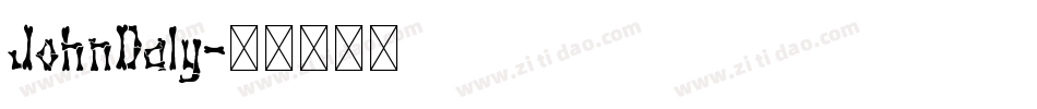 JohnDaly字体转换