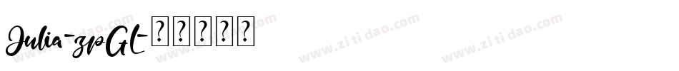 Julia-zpGL字体转换