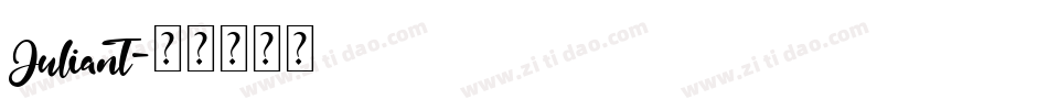 Juliant字体转换