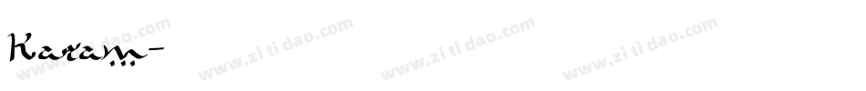 Karam字体转换