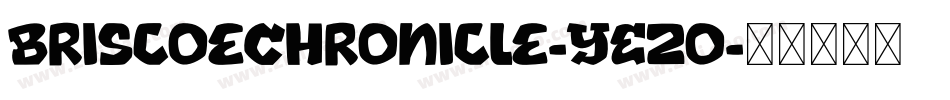 BriscoeChronicle-YEzo字体转换