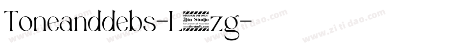 Toneanddebs-L3zg字体转换