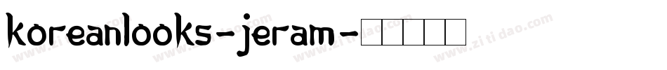 KoreanLooks-jErAM字体转换