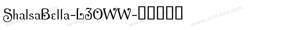 ShalsaBella-L3OWW字体转换