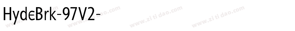 HydeBrk-97V2字体转换