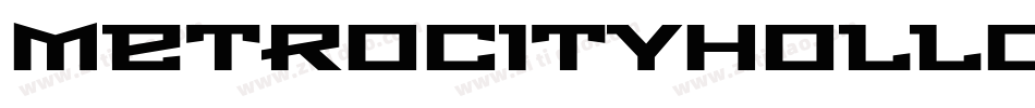 MetroCityHollowInverse-pmxr字体转换