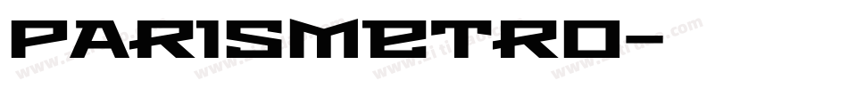 ParisMetro字体转换