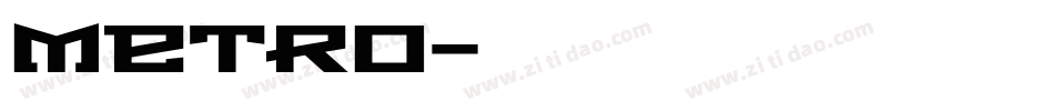 metro字体转换
