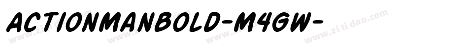 ActionManBold-M4Gw字体转换