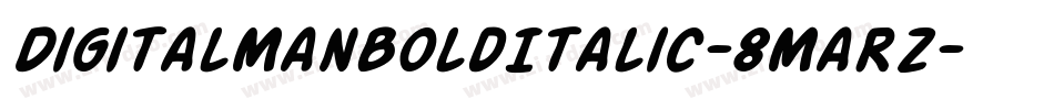 DigitalManBoldItalic-8MaRZ字体转换