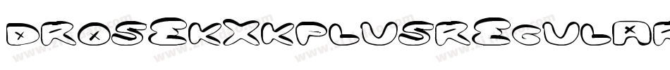 DroseKxkPlusRegular-LBn5字体转换