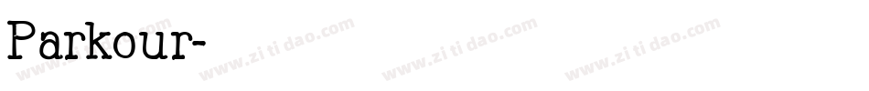 Parkour字体转换