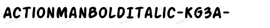 ActionManBoldItalic-Kg3A字体转换
