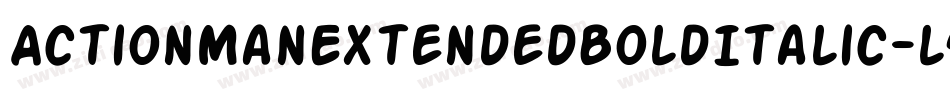 ActionManExtendedBoldItalic-l4EX字体转换