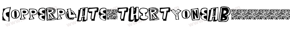 Copperplate-ThirtyOneAB字体转换