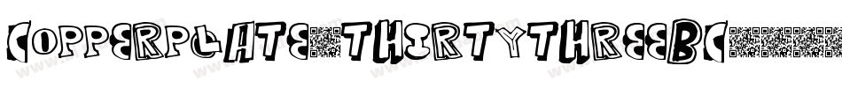 Copperplate-ThirtyThreeBC字体转换
