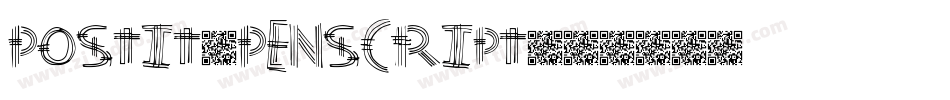Postit-Penscript字体转换