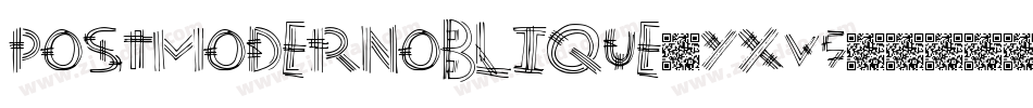 Postmodernoblique-yXv5字体转换