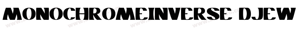 MonochromeInverse-DjeW字体转换