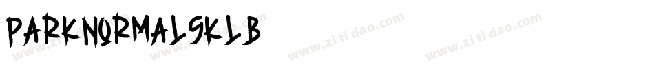 ParkNormal-9KlB字体转换