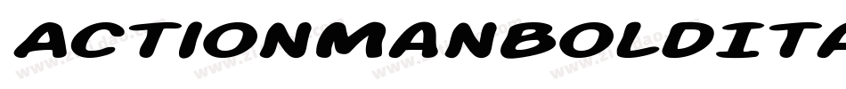 ActionManBoldItalic-Kg3A字体转换