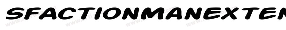 SfActionManExtendedItalic-21Vl字体转换