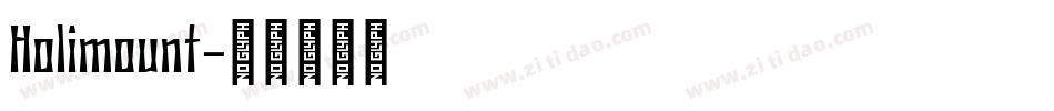 Holimount字体转换
