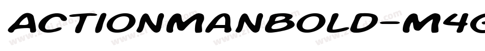 ActionManBold-M4Gw字体转换