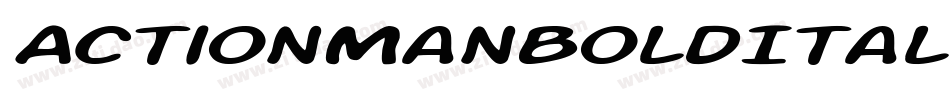 ActionManBoldItalic-Kg3A字体转换