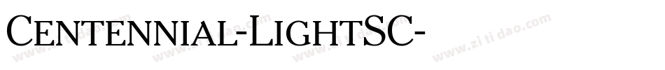 Centennial-LightSC字体转换