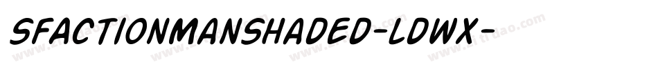 SfActionManShaded-ldwX字体转换