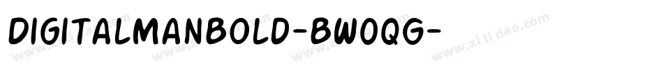 DigitalManBold-BW0qG字体转换