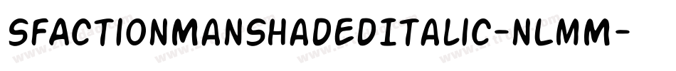 SfActionManShadedItalic-nLmM字体转换