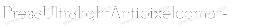 PresaUltralightAntipixelcomar-gRqP字体转换