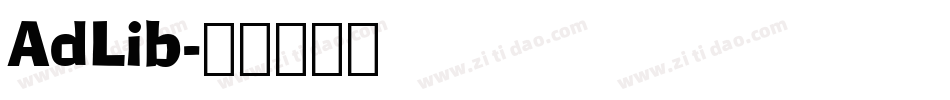 AdLib字体转换