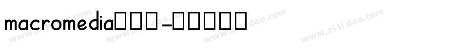 macromedia转换器字体转换