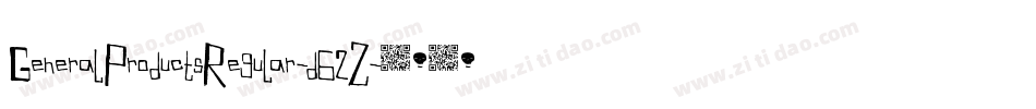 GeneralProductsRegular-d62Z字体转换
