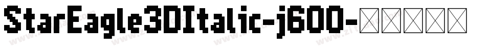 StarEagle3DItalic-j60O字体转换